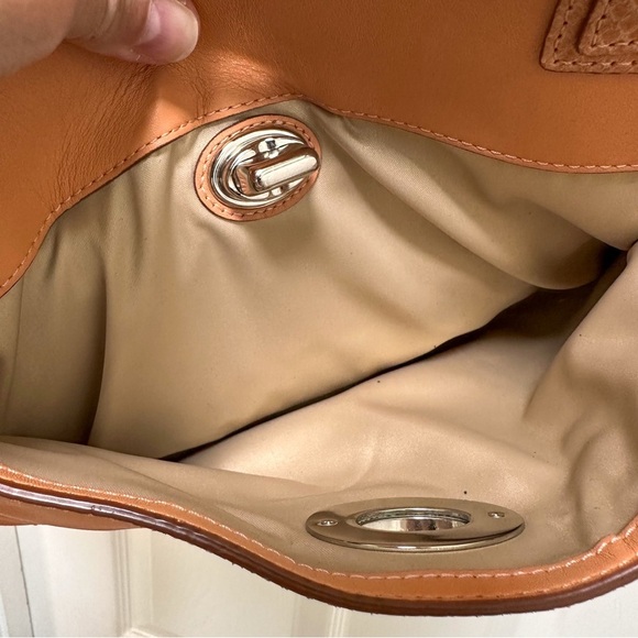 Coach Penelope Legacy Satchel Glovetanned Leather Python Embossed Trim - Picture 11 of 14